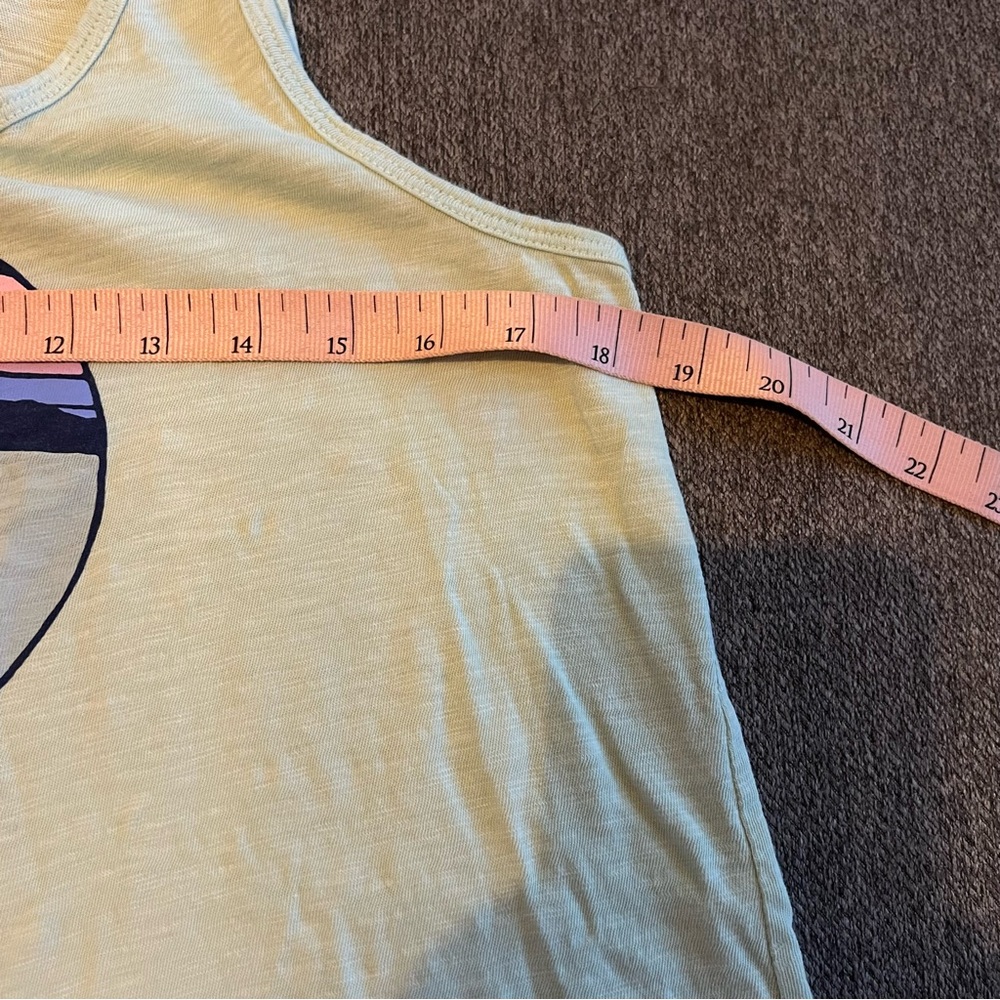 Life Is Good Dock Dog Sunset Textured Slub Tank Women's Top, Sage Green, Small - Picture 5 of 7